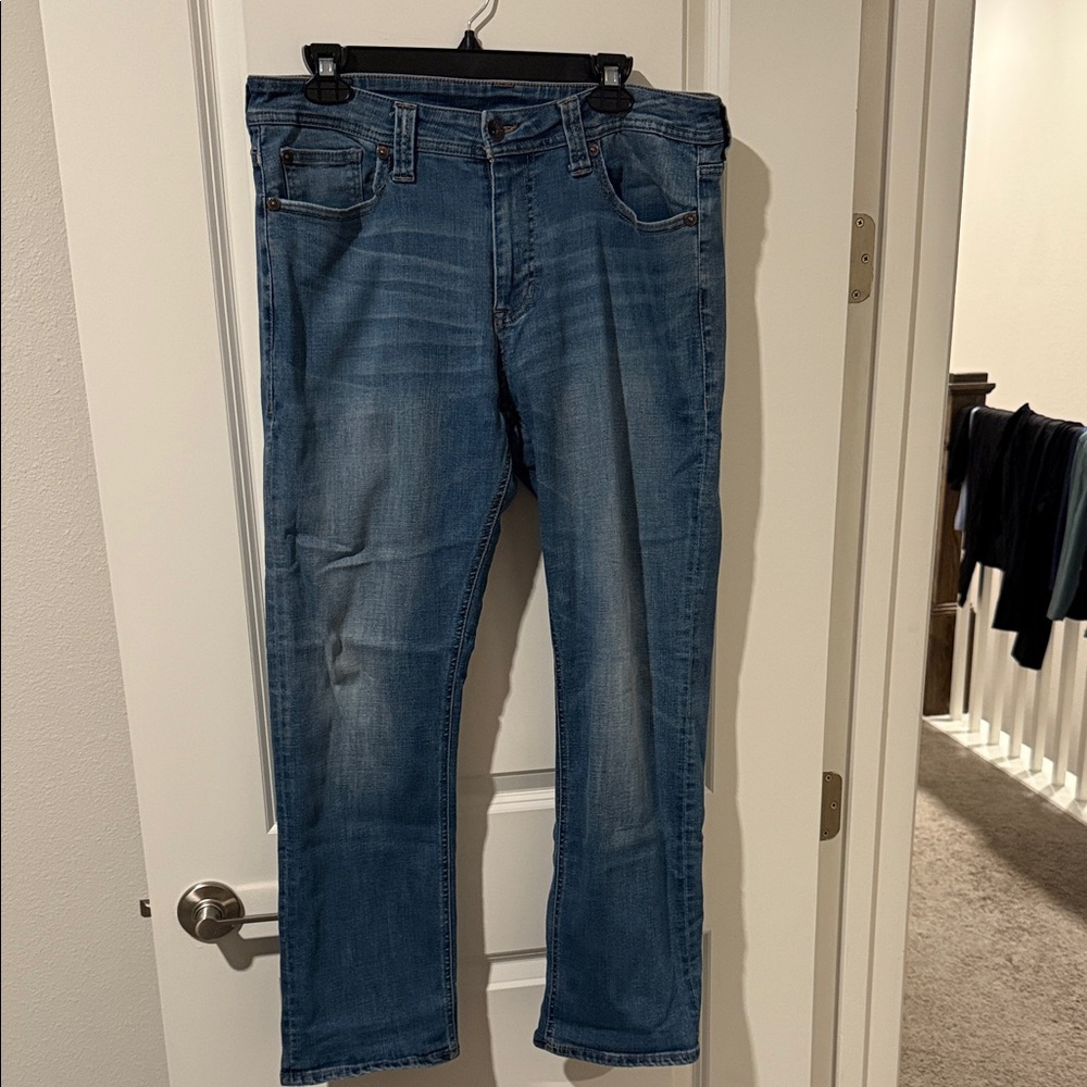 Seven7 Men's Straight Blue Jeans